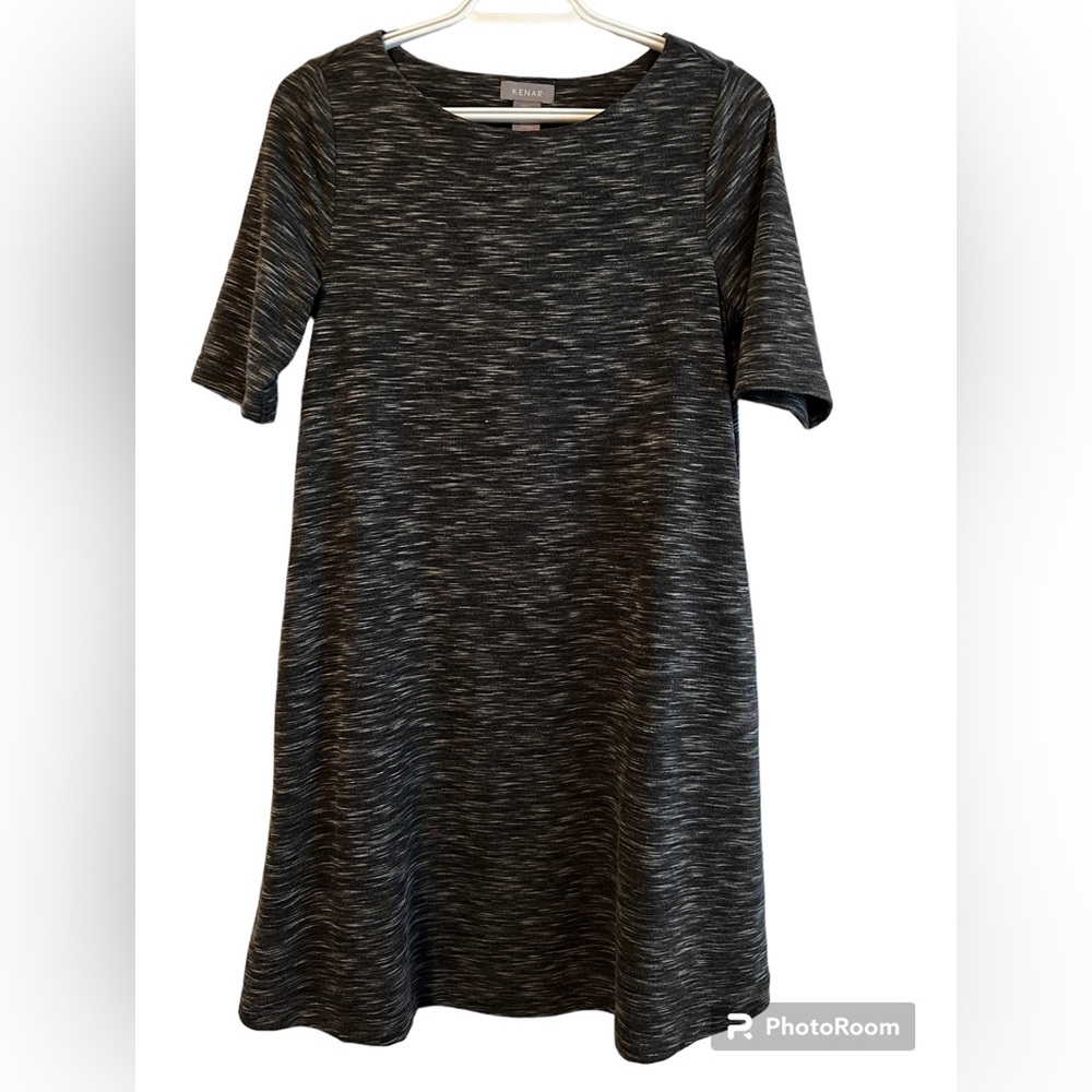 Kenar NWOT Heathered Light Black Slip on Dress, Size S